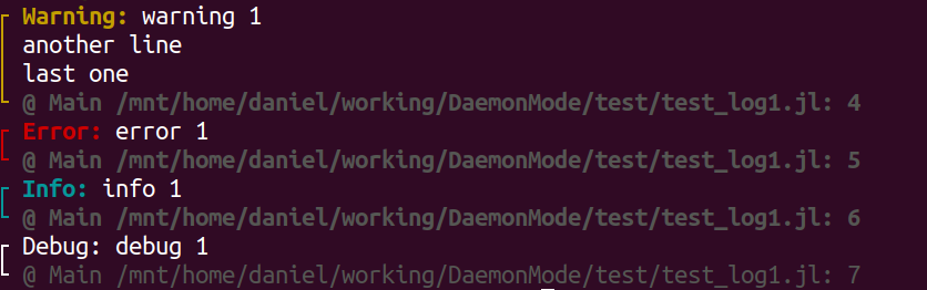 Logging with jclient